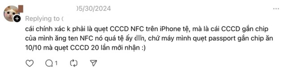 Người dùng Việt gặp khó khi sử dụng iPhone quét NFC CCCD xác thực ngân hàng, chuyển sang Android thì thành công ngay lập tức