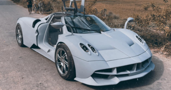 Nhóm bạn Quảng Ninh tạo ra xe nát giống Pagani Huayra của Minh Nhựa với 2 điểm đặc biệt khác biệt.