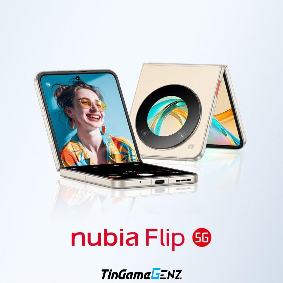 Nubia Flip 5G: Smartphone màn hình gập độc đáo ra mắt