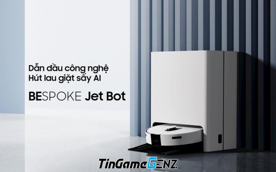 Samsung giới thiệu robot hút lau giặt sấy Bespoke Jet Bot với công nghệ AI