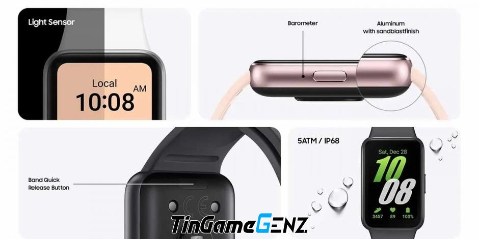 Samsung ra mắt dây đeo Galaxy Fit 3 với pin 13 ngày sử dụng