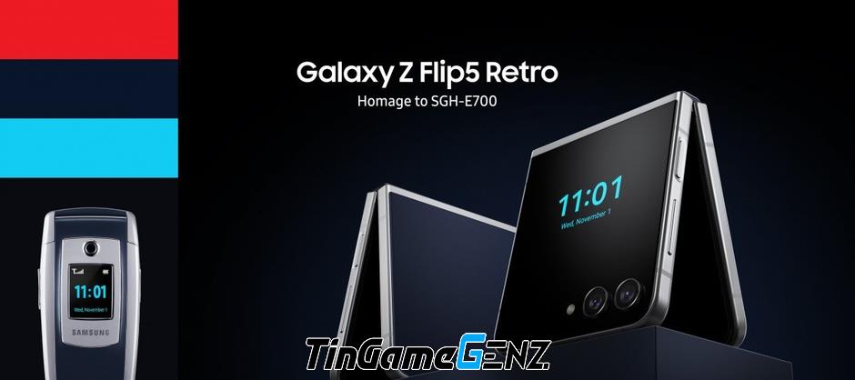 Samsung ra mắt Galaxy Z Flip 5 Retro, phiên bản hoài cổ.