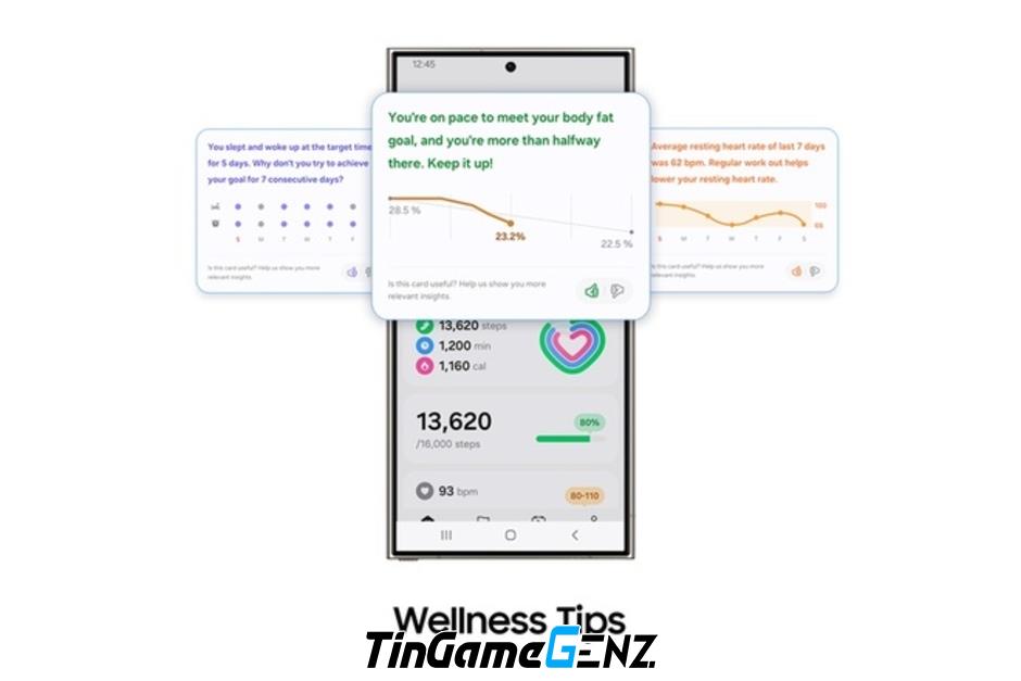 Samsung trang bị tính năng chăm sóc sức khoẻ thông minh AI trên Galaxy Watch