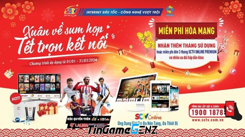 SCTV - Đỉnh cao thể thao với ưu đãi hấp dẫn