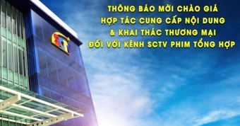 SCTV mời hợp tác cung cấp nội dung và khai thác thương mại trên kênh truyền hình