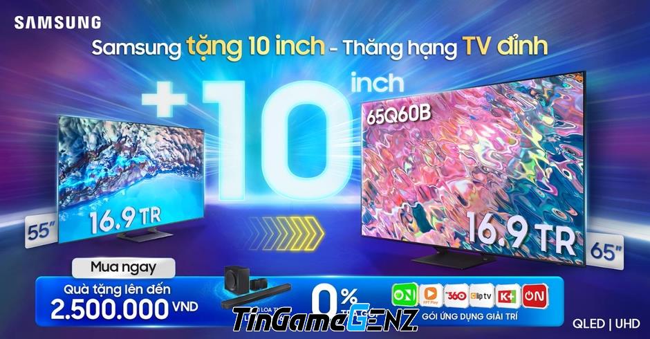 Siêu sale 11.11 của Samsung: Mua TV 55 inch với 11 triệu và nhiều ưu đãi hấp dẫn khác