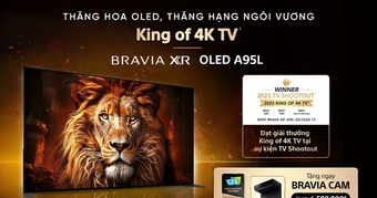 Sony BRAVIA XR OLED A95L "King of 4K TV 2023" ra mắt tại Việt Nam