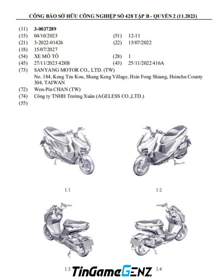 SYM sẽ giới thiệu mẫu tay ga mới, cạnh tranh với Honda ADV 160, sở hữu thiết kế độc đáo.