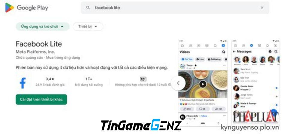 Tại sao nên dùng Facebook Lite trên điện thoại?