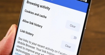 Tắt Link History để tránh bị Facebook theo dõi