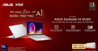 Tết ASUS rực rỡ: Rước trợ thủ AI Zenbook 14 OLED