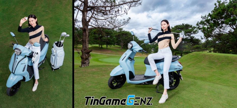 Thùy Tiên giải thích lý do golfer nữ chuyển sang sử dụng xe máy trên sân golf