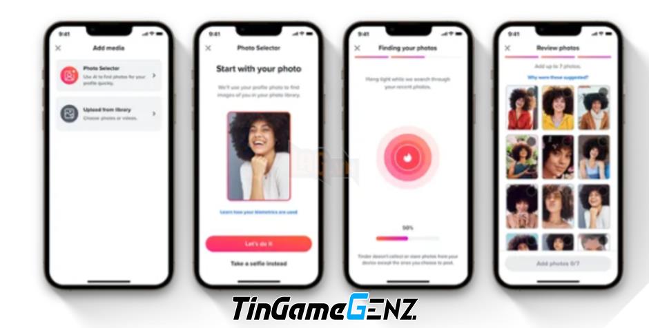 Tinder Ra Mắt AI Hỗ Trợ Chọn Ảnh Profile Đẹp Nhất Cho Người Dùng