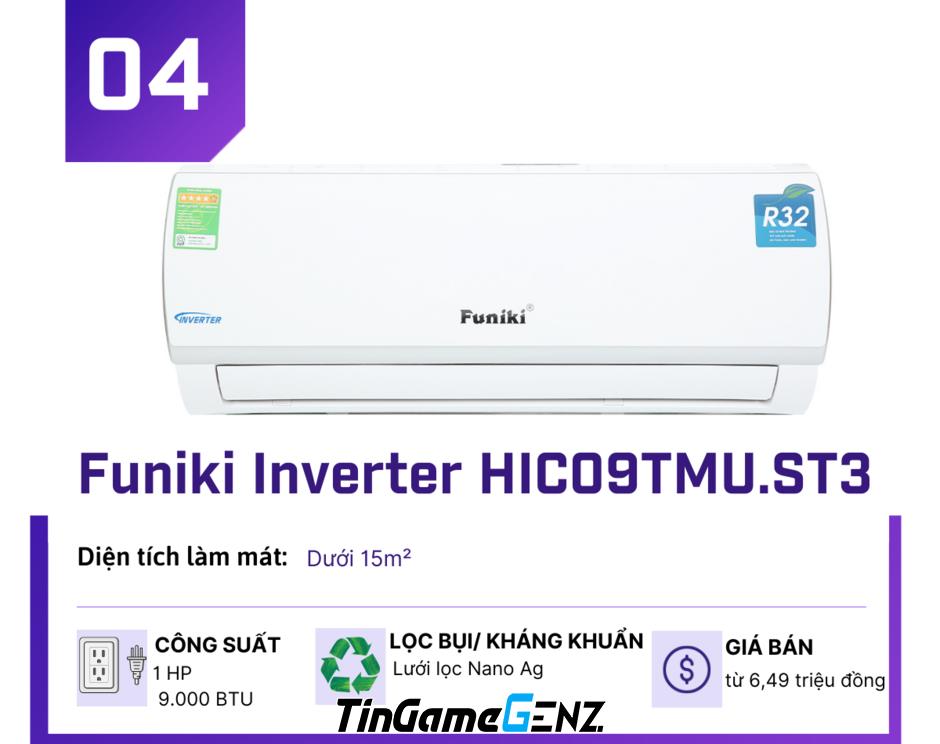 Top 5 điều hoà Inverter giá rẻ nhất tháng 5