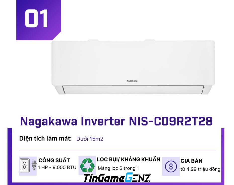 Top 5 điều hoà Inverter giá rẻ nhất tháng 5