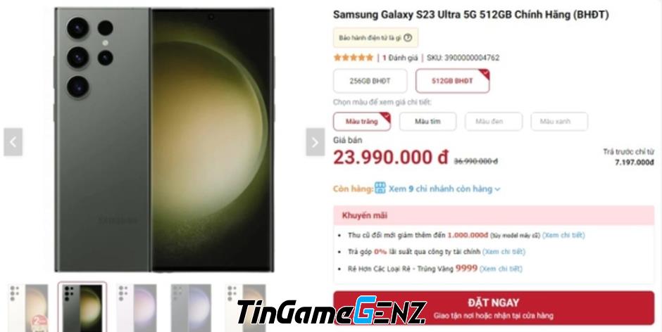 Top 5 smartphone hot giảm giá sốc nhất năm 2023, giảm hơn 50% so với giá niêm yết.