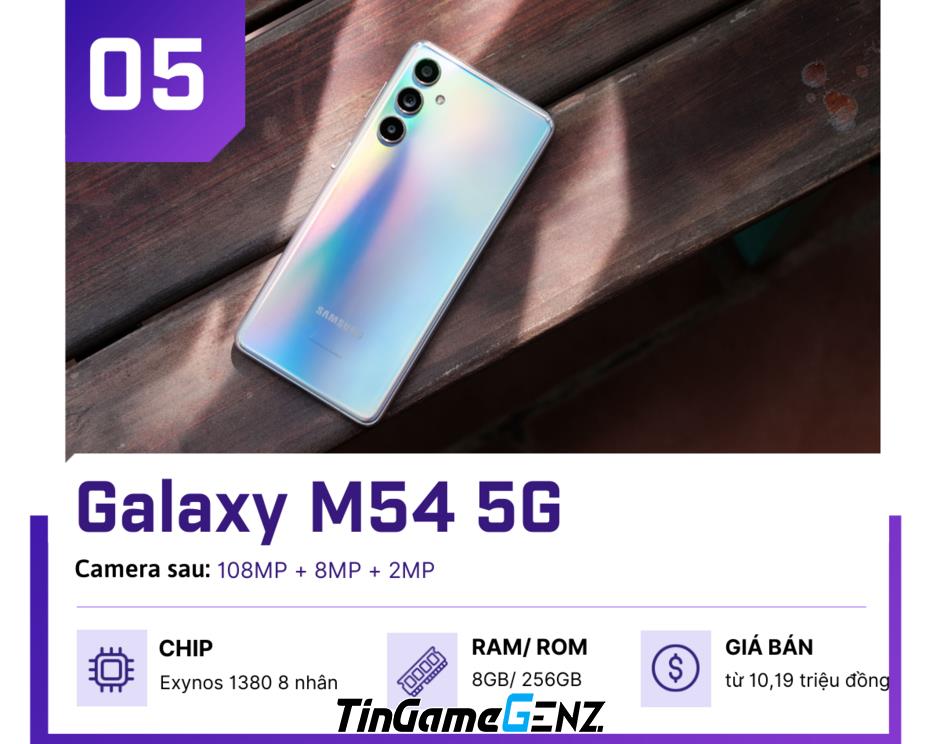 Top 5G tầm trung giá 10 triệu với chất lượng ảnh đẹp mê ly