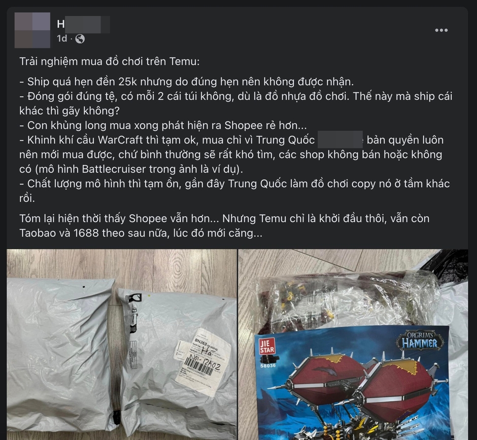 "Trải Nghiệm Thực Tế Từ Temu: Người Mua Khốn Khó Với Đóng Gói Kém Chất Lượng và Đồ Đạt Không Như Mong Đợi"