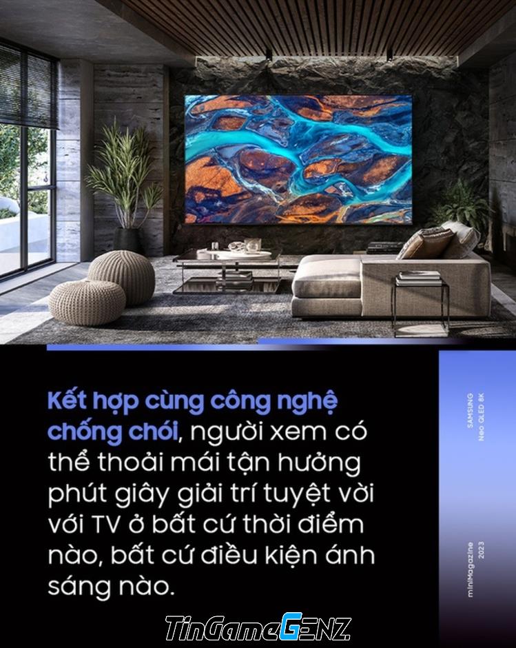 TV 98 inch Neo QLED 8K: Biểu tượng giải trí thời thượng cho người yêu nghệ thuật