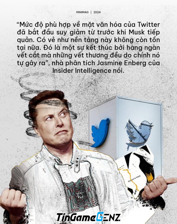 Twitter mất 22 tỷ USD sau thâu tóm của Elon Musk và trở thành thương vụ thất bại cho 