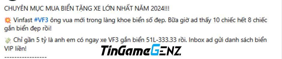 VinFast VF 3: 'Kẻ Đăng Quang Mới Trong Thế Giới Xe Biển' - Mua 3,9 Tỷ, Rao Bán Lời Gần 1 Tỷ Đồng!