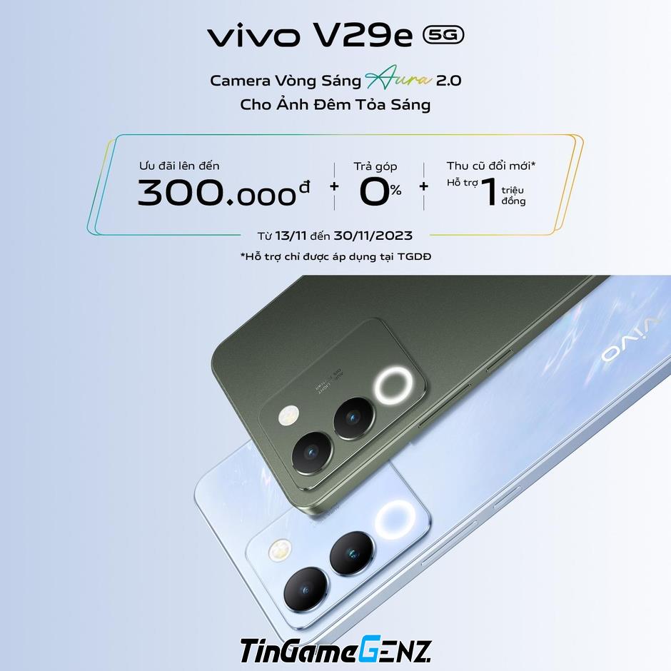 Vivo V29e: Điện thoại đáng tiền với khả năng chụp ảnh chân dung nổi bật