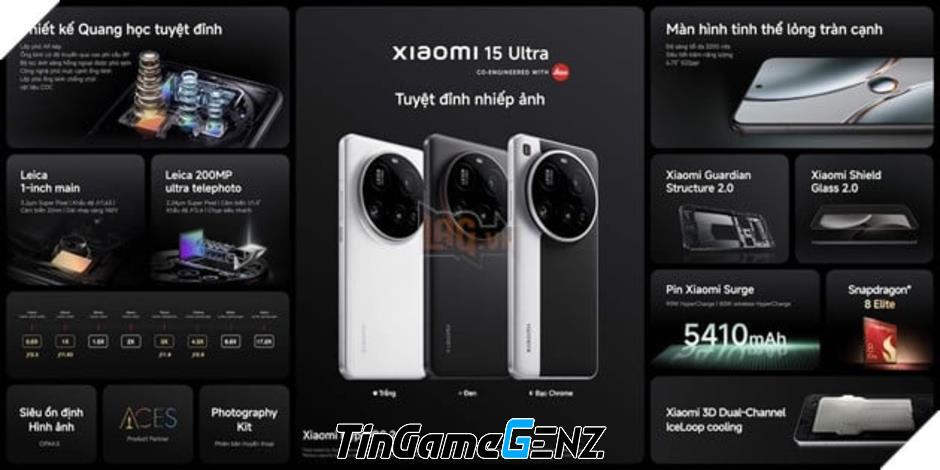 Xiaomi 15 và Xiaomi 15 Ultra 5G: Ra Mắt Tại Việt Nam, Khẳng Định Đẳng Cấp Nhiếp Ảnh Di Động!