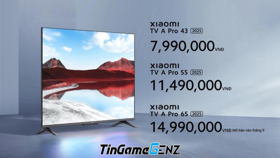 Xiaomi TV A Pro Series 2025: Trải nghiệm màn hình vô cực chân thực