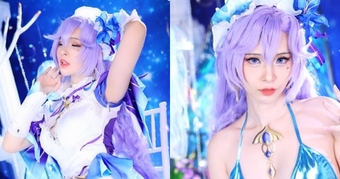 **Khám Phá Màn Cosplay Lôi Cuốn Nhân Vật Cantarella Từ Wuthering Waves Của Nữ Cosplayer Rina**