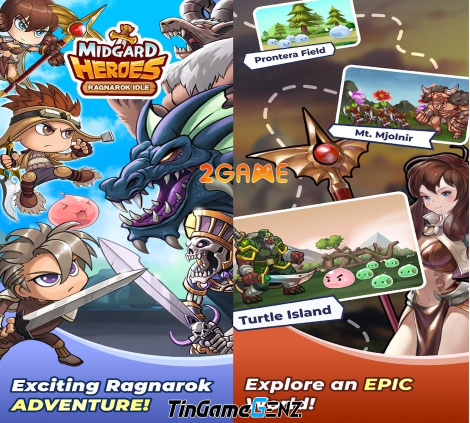 **Khám Phá Midgard Heroes: Ragnarok Idle - Game Nhàn Rỗi Mới Lôi Cuốn Từ Thế Giới Ragnarok Kinh Điển**