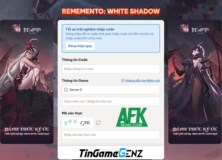 **Khám Phá Tổng Hợp Gift Code Game Rememento: White Shadow Tháng Này - Nhận Ngay Quà Khủng!**