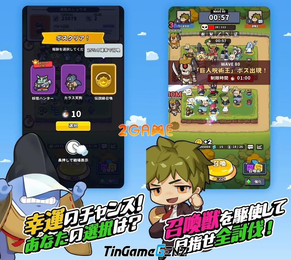 “Lucky Summoner: Trải nghiệm Game Thủ Thành Đỉnh Cao Với Yokai Nhật Bản”