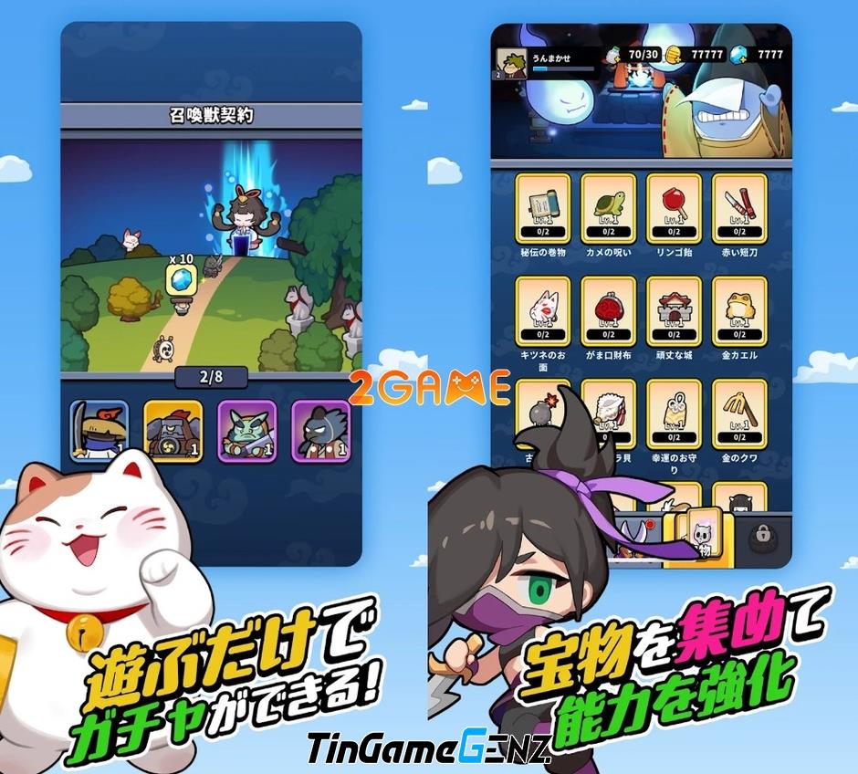 “Lucky Summoner: Trải nghiệm Game Thủ Thành Đỉnh Cao Với Yokai Nhật Bản”