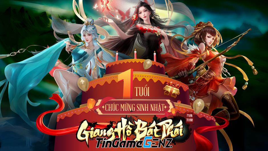 2000 giftcode game Giang Hồ Bát Phái Phân Tranh mừng sinh nhật 1 tuổi