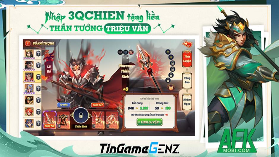 3Q Chiến Chiến Chiến: Cải tiến độc đáo cho game đấu tướng chiến thuật