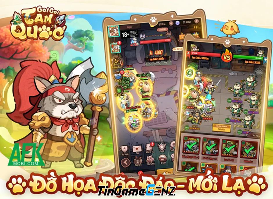 6 game mobile Tam Quốc với hình ảnh độc đáo