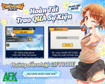 AFKMobi tặng gift code Chiến Binh AFK - Giá trị lớn