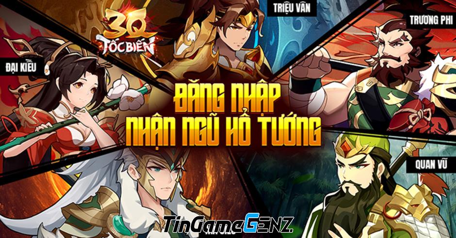 AFKMobi tặng gift code game 3Q Tốc Biến giá trị