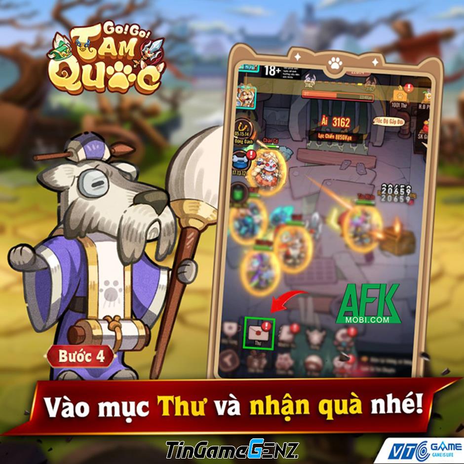 AFKMobi tặng gift code game GoGo Tam Quốc – VTC Game có giá trị.