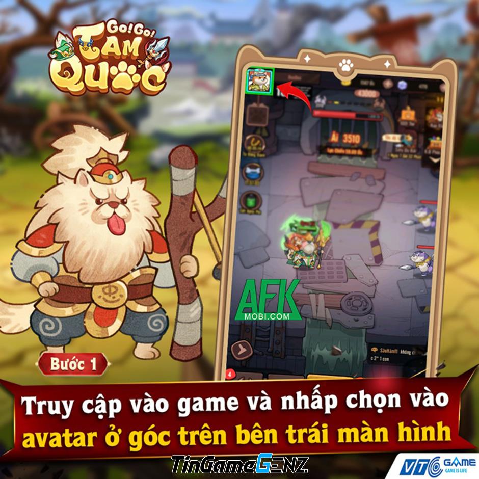 AFKMobi tặng gift code game GoGo Tam Quốc – VTC Game có giá trị.