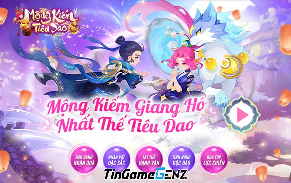 AFKMobi tặng gift code game Mộng Kiếm Tiêu Dao có giá trị lớn