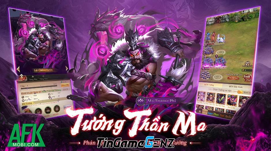 AFKMobi tặng gift code game Tam Quốc Chí: Thần Ma có giá trị cao