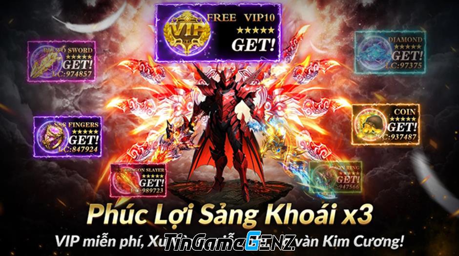 AFKMobi tặng gift code game Võ Thần Kỳ Tích có giá trị lớn