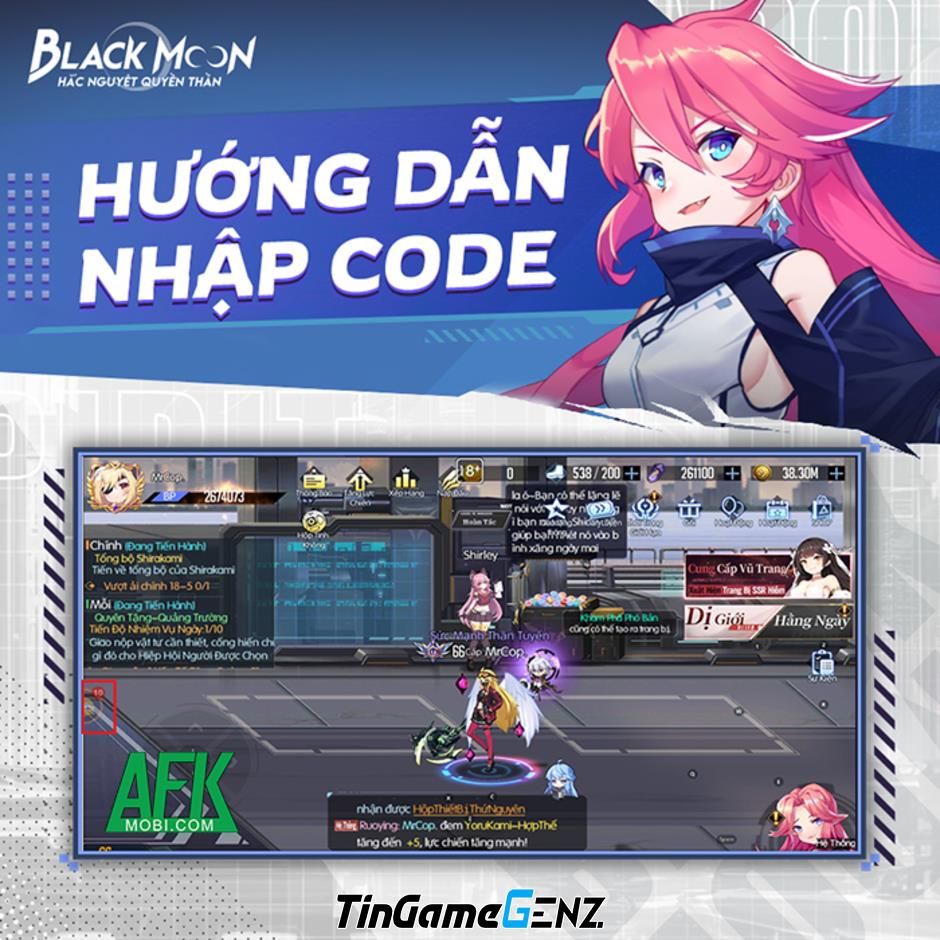 AFKMobi tặng nhiều gift code game mobile Hắc Nguyệt Quyền Thần DzoGame có giá trị cao