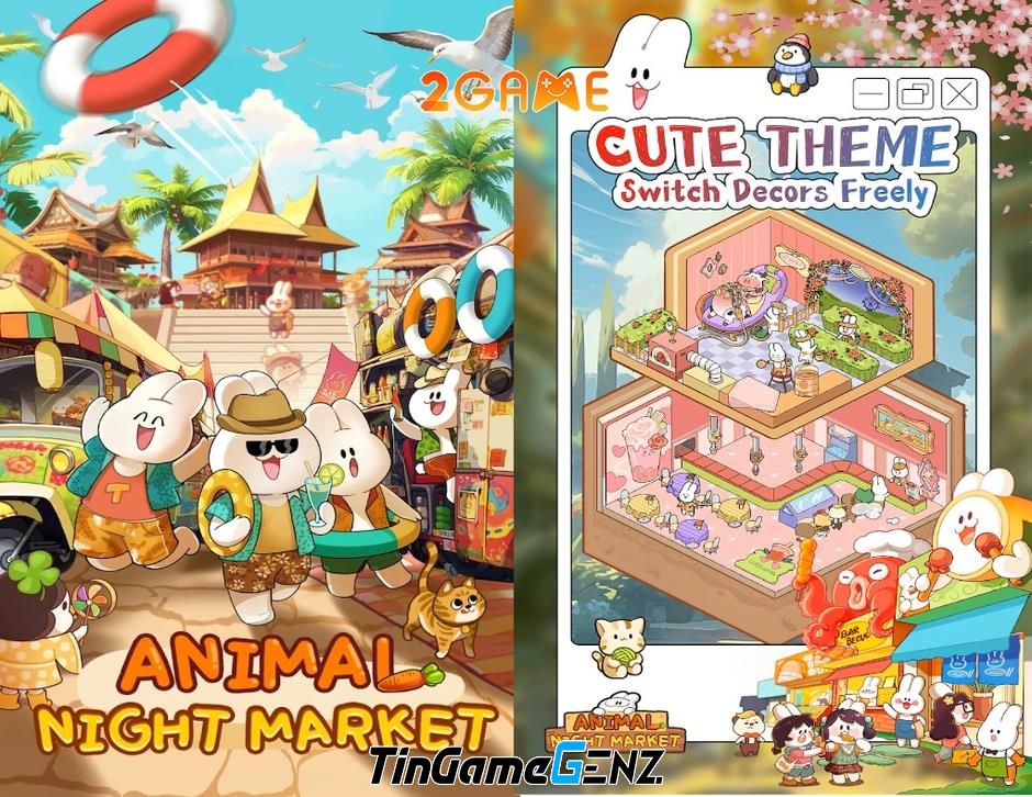 Animal Night Market - Trò chơi mô phỏng quản lý thú vui thú vị