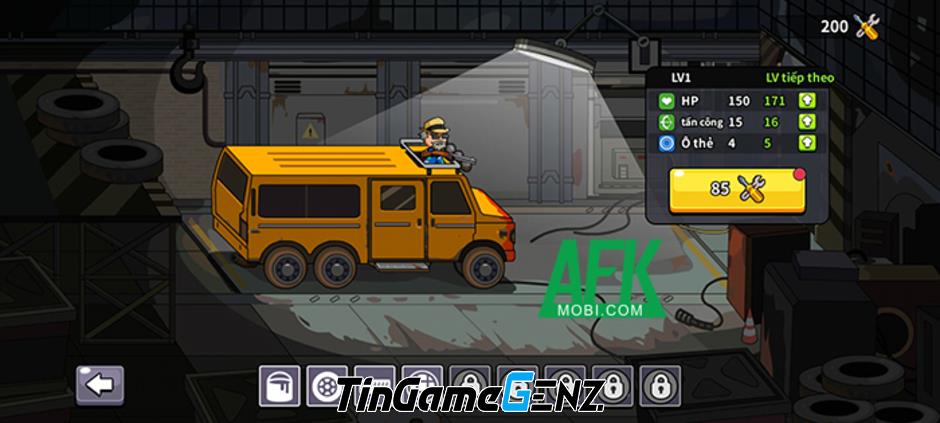 Bảo vệ căn cứ xe buýt khỏi zombie trong Zombie Buster: Bus Blitz