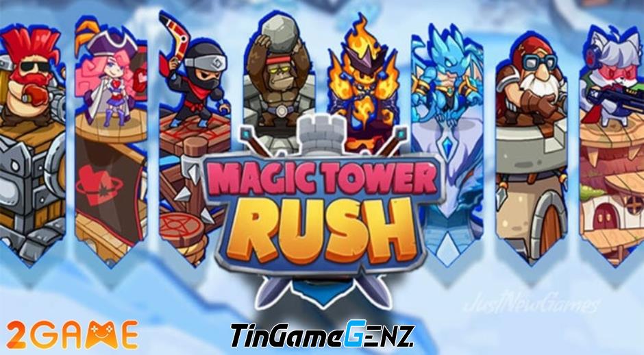 Bảo vệ tòa tháp trong Magic Tower Rush: Idle defense game