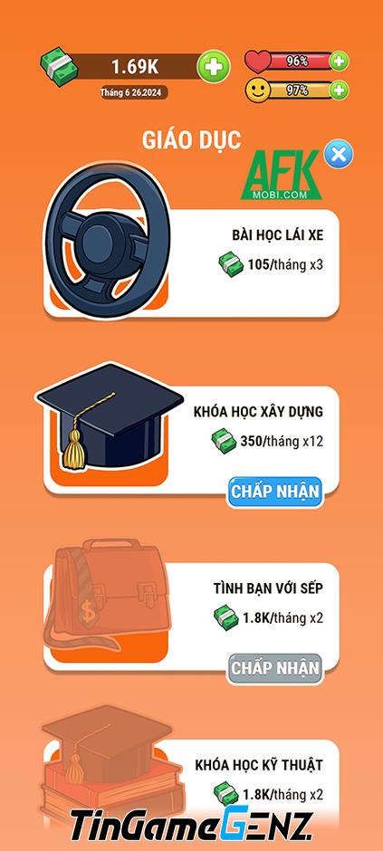 Bắt đầu hành trình làm giàu trong Rich Inc. Cuộc sống triệu phú