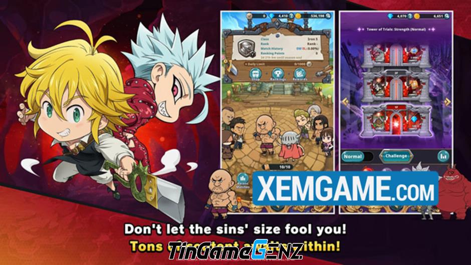 Bảy Tội Ác Nguyên Thủy: Game Nhập Vai Idle Dựa Trên Manga Nổi Tiếng