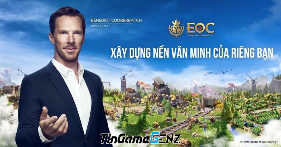 Benedict Cumberbatch phát ngôn cho game 'Era of Conquest' - Ra mắt toàn cầu ngày 27/10.